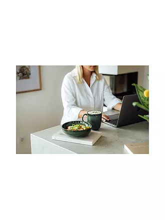 LIKE BY VILLEROY & BOCH | Taza 400ml Lave Beige | dunkelgrün